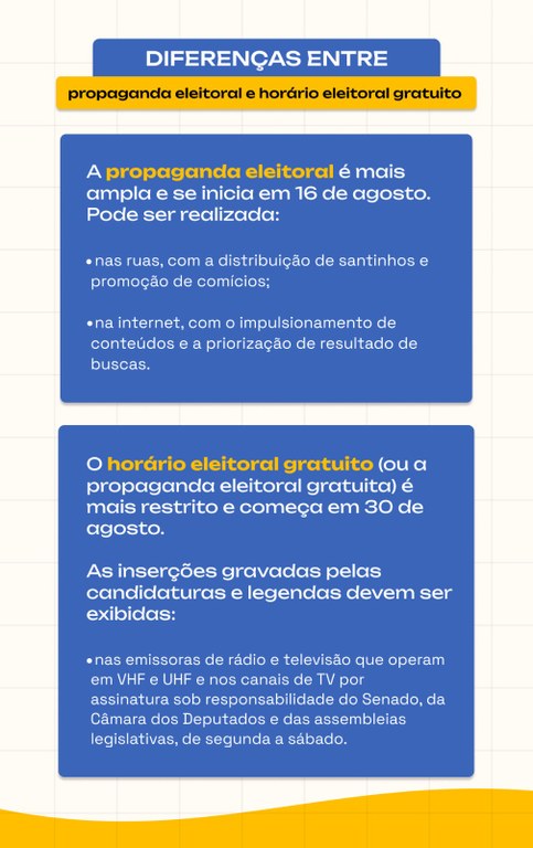 16.08.2024 - Saiba o que é permitido e o que é proibido na propaganda eleitoral nas ruas e na in...