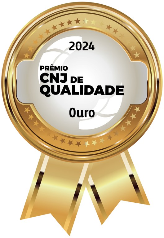 Imagem do Selo CNJ de Qualidade na categoria ouro